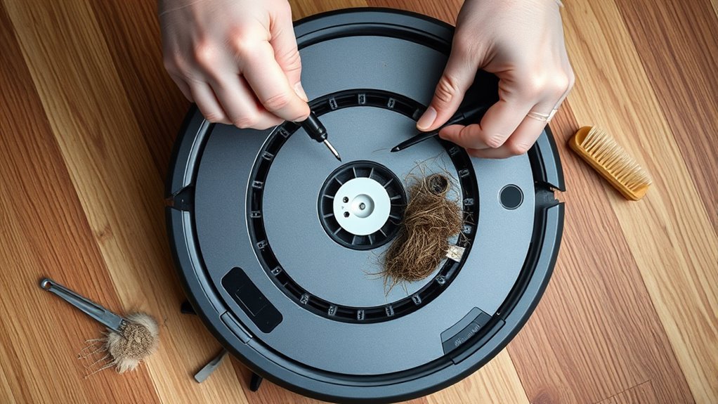 robot vacuum wheel issues