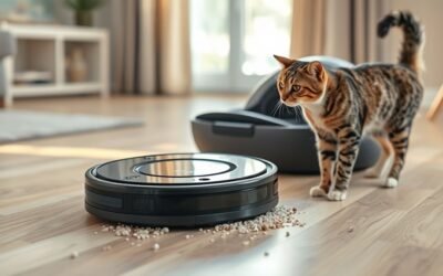 robot vacuums and cat litter