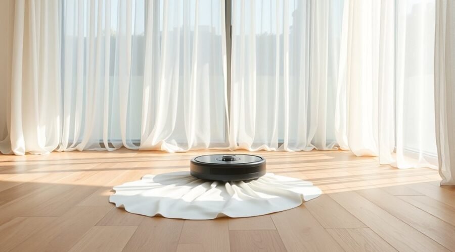 robot vacuums and curtains