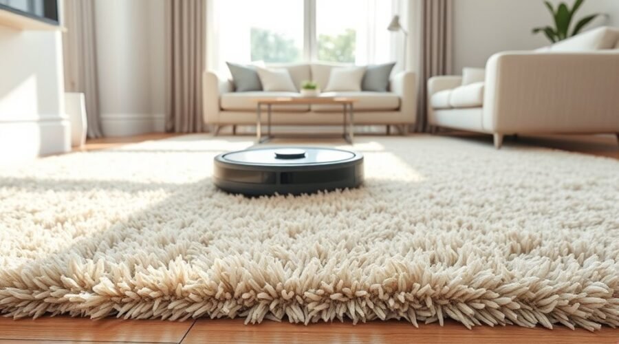 robot vacuums and high pile