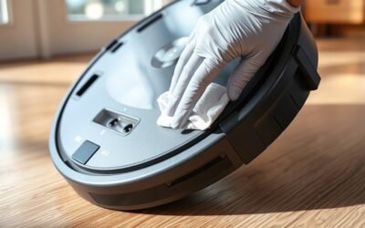 safe robot vacuum maintenance