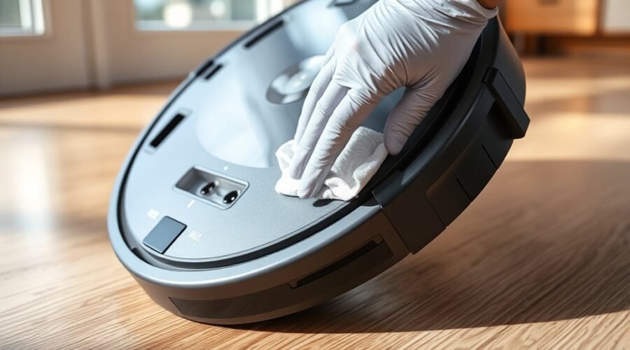 safe robot vacuum maintenance