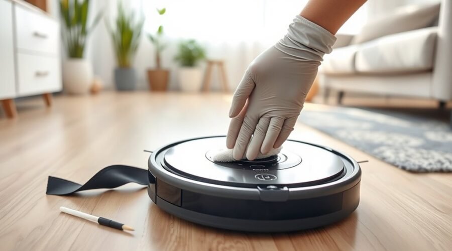 safely clean vacuum dock sensors