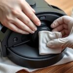 safely clean vacuum lens