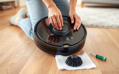 safely replace robot vacuum brush