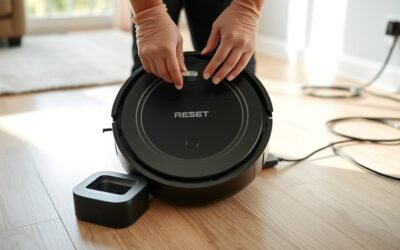 safely reset robot vacuum