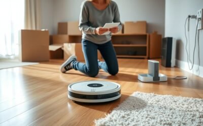setting up robot vacuum