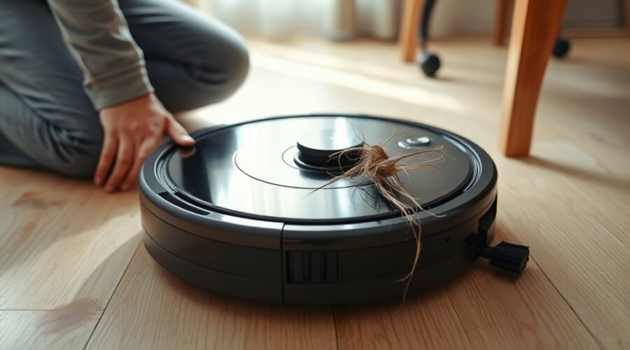 squeaking robot vacuum troubleshooting