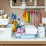 streamline kitchen sink storage