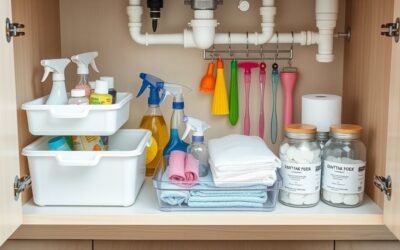 streamline kitchen sink storage