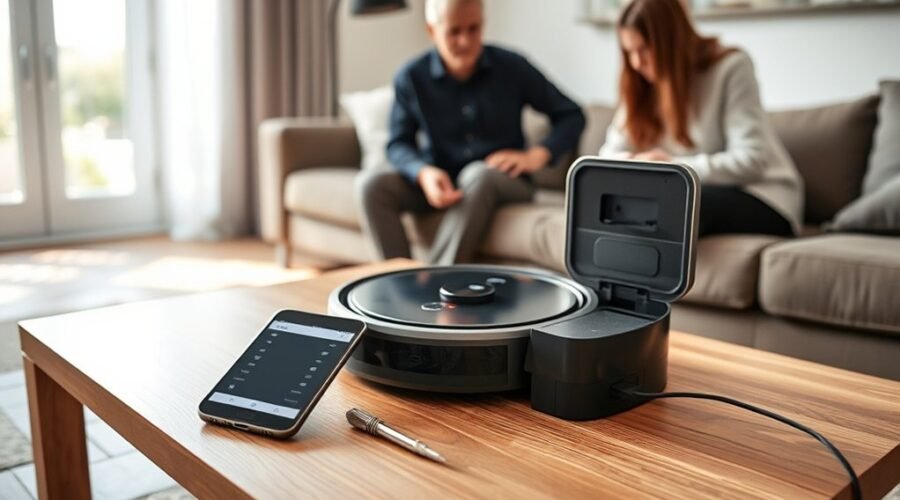 transfer robot vacuum ownership