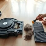unclog robot vacuum air path