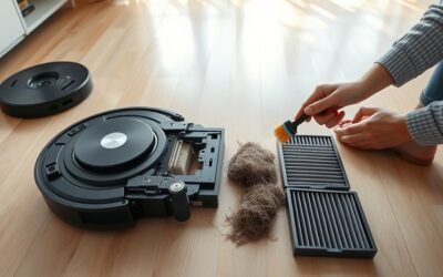 unclog robot vacuum air path