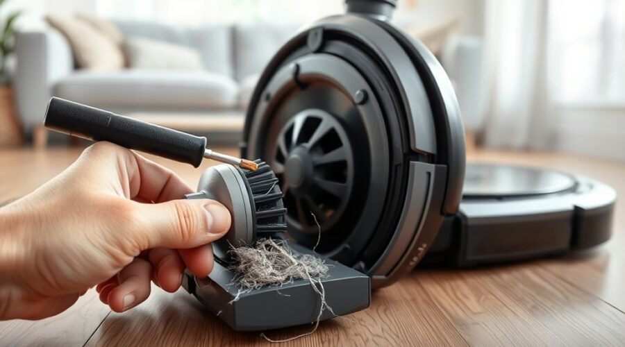 vacuum brush spin issues
