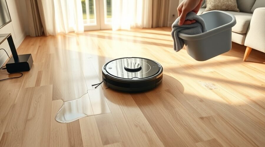 wet floor robot issues